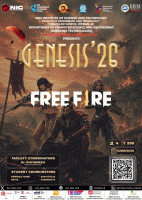 GENESIS'26 / Free Fire Esports Battle Poster